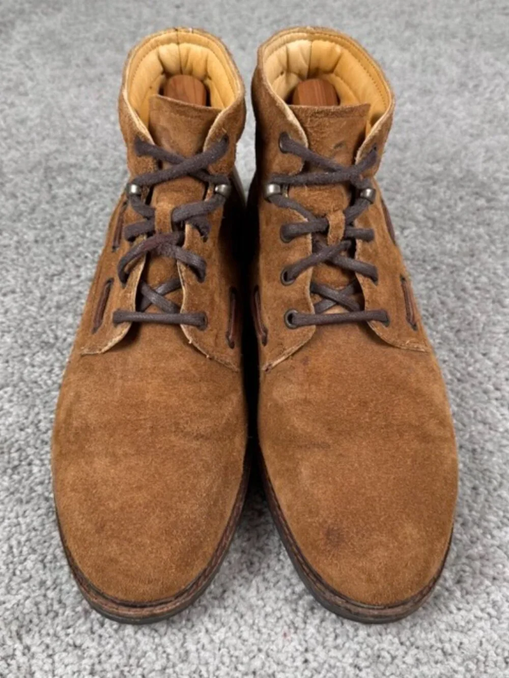 Neil M Jasper Suede Leather Chukka Boots Men’s Size 9.5D Brown Lace Up